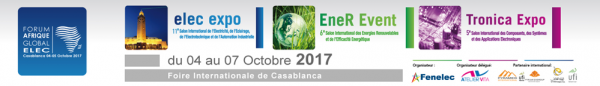 Elec expo, EneR Event et Tronica Expo en octobre prochain