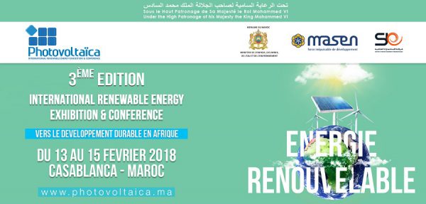 « Photovoltaïca » entend s'ériger en catalyseur de l'action africaine en matière d'énergies renouvelables - 13 au 15 février, Marrakech