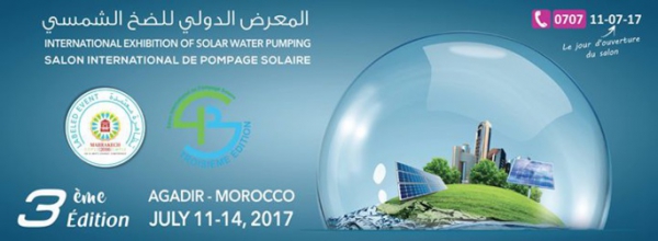 Salon international de pompage solaire Du 3 au 6 juillet à Agadir