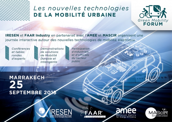 IRESEN : Green Mobility Forum, le 25 septembre à Marrakech