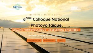 6e édition du Colloque national photovoltaïque Le 19 janvier 2021