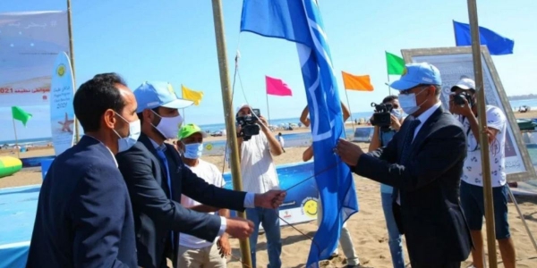 Le Pavillon bleu hissé pour la 15è année consécutive sur la plage de Bouznika