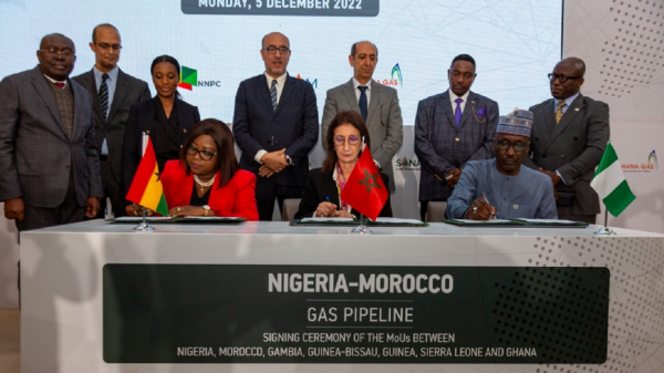 Signature de cinq Mémorandums d'entente tripartites sur le Gazoduc Nigeria-Maroc