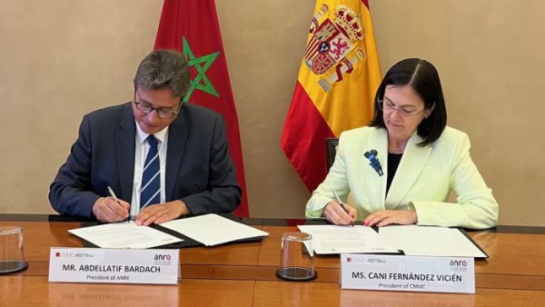 Espagne/Maroc : L'ANRE et la CNMC signent un MoU pour une régulation énergétique intégrée et durable