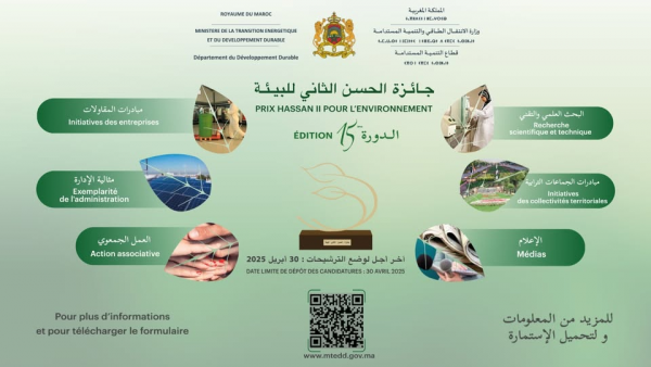 Lancement de la 15e édition du Prix Hassan II pour l'environnement